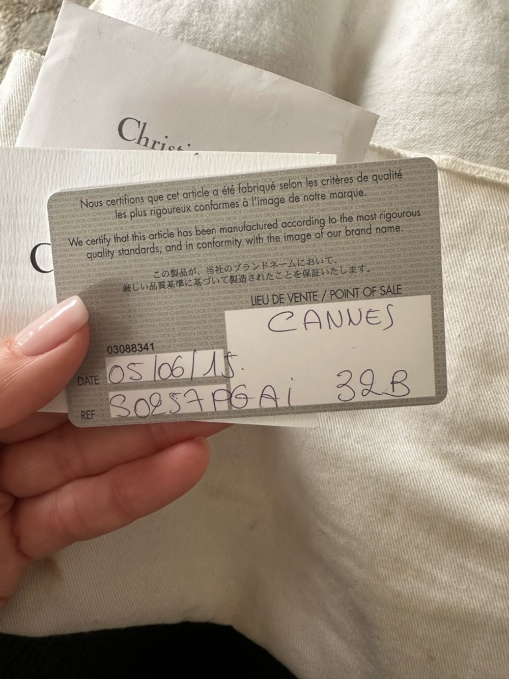 Dior Small Quilted Leather Mini Bag in Periwinkle Blue - Picture 11 of 12